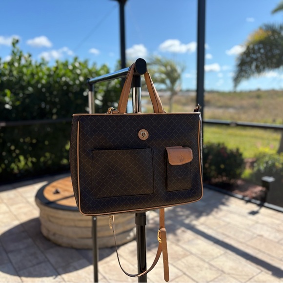 Vintage La Tour Eiffel Paris 1887 Tote Bag | Monogram Print | Organizer Included - Picture 2 of 13